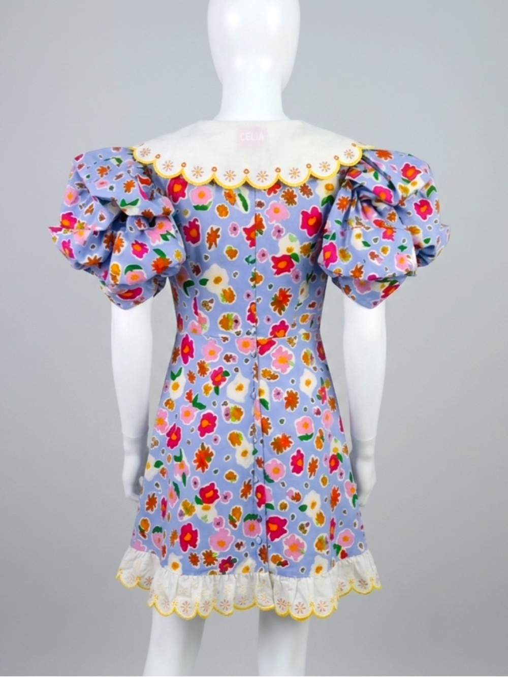 Celia B Floral Vibrant Print Mini Dress Size Medium - Picture 6 of 11